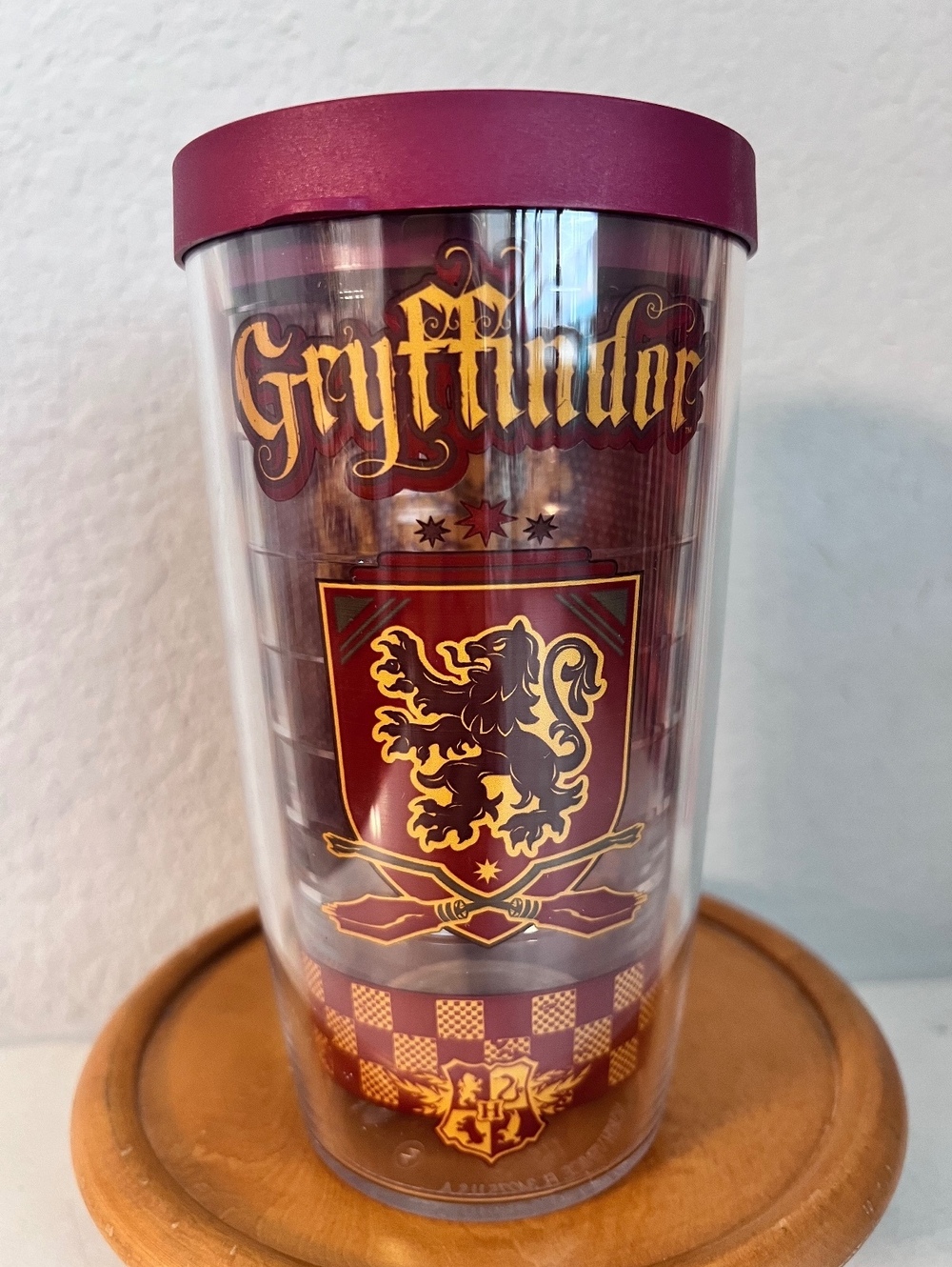 Harry Potter Gryffindor Tumbler Burgundy Gold w/ Lid Made USA-TERVIS